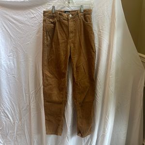 Tan Corduroy BDG Mom High-Rise Pants